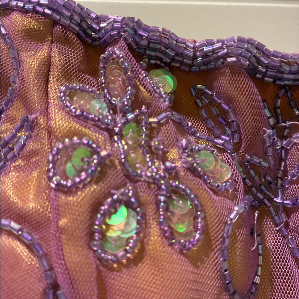 Caché Y2K Vintage Beaded Sequins Mermaid Strapless Gown, XXS - Picture 7 of 12